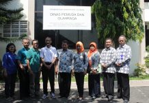 Dispora Sleman terima kunker Dinpora Demak