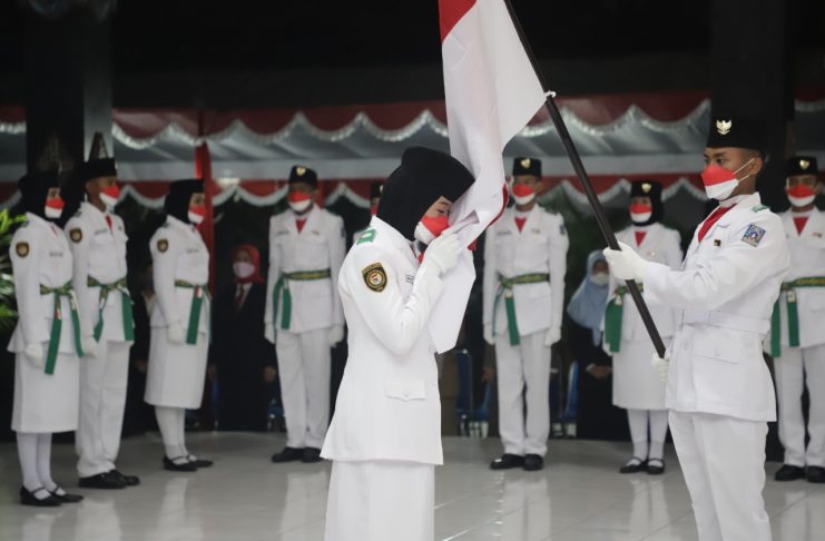 Pengukuhan Paskibraka Kabupaten Sleman