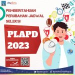 PEMBERITAHUAN PERUBAHAN JADWAL SELEKSI PLAPD KABUPATEN SLEMAN TAHUN 2023