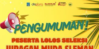 Pengumuman Peserta Lolos Seleksi Juragan Muda Sleman 2025